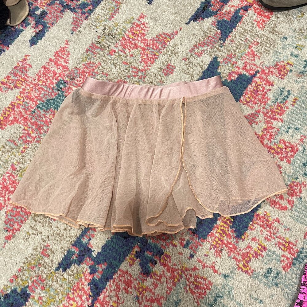 La dance designs ballet skirt mesh pink child medium